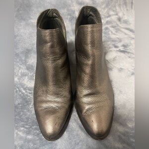Vince Camuto Metallic Gray Ankle Boots